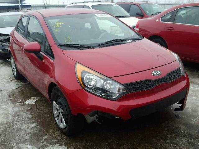 KNADM5A33E6358500 - 2014 KIA RIO LX RED photo 1