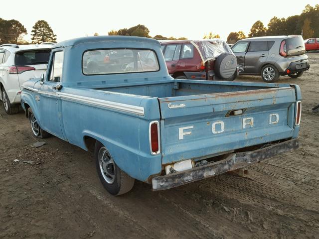 F10JK716592 - 1965 FORD F-150 BLUE photo 3