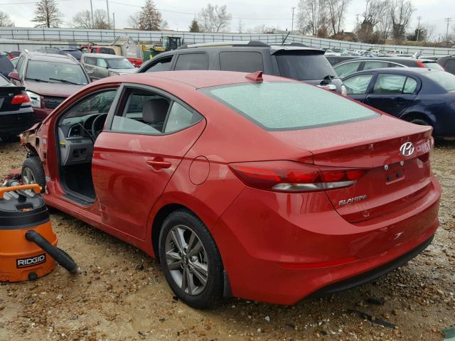 5NPD84LF4JH242764 - 2018 HYUNDAI ELANTRA SE RED photo 3