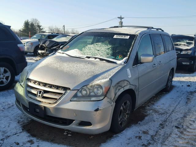 5FNRL38756B444728 - 2006 HONDA ODYSSEY EX SILVER photo 2