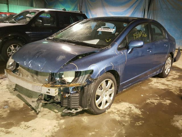 19XFA1F57BE042708 - 2011 HONDA CIVIC LX BLUE photo 2