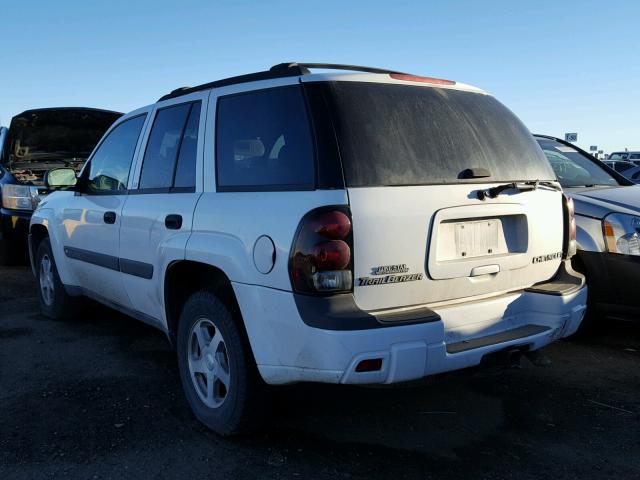 1GNDT13S042391969 - 2004 CHEVROLET TRAILBLAZE WHITE photo 3