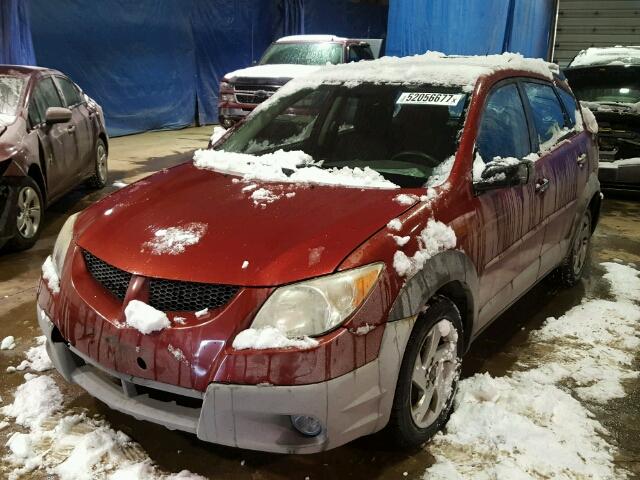 5Y2SL62893Z425691 - 2003 PONTIAC VIBE RED photo 2