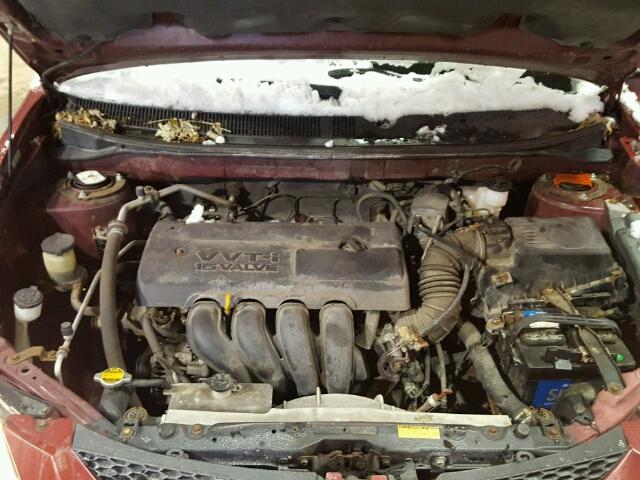 5Y2SL62893Z425691 - 2003 PONTIAC VIBE RED photo 7