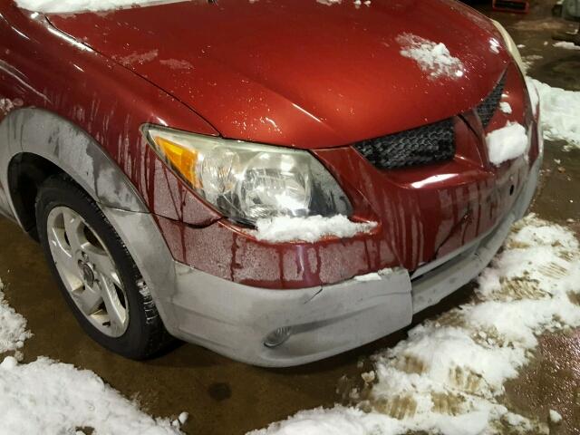 5Y2SL62893Z425691 - 2003 PONTIAC VIBE RED photo 9