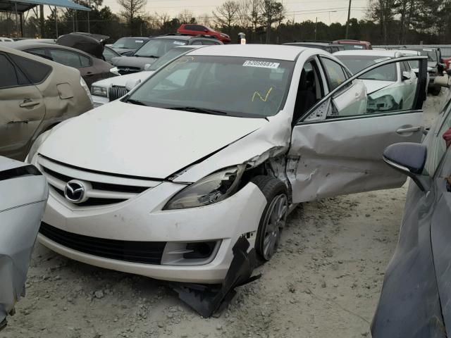 1YVHZ8DH8C5M11476 - 2012 MAZDA 6 I WHITE photo 9