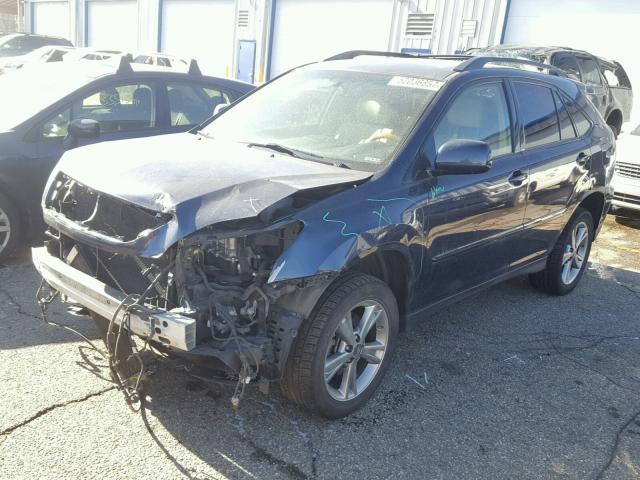 JTJHW31U872037099 - 2007 LEXUS RX 400H BLUE photo 2