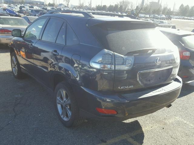 JTJHW31U872037099 - 2007 LEXUS RX 400H BLUE photo 3