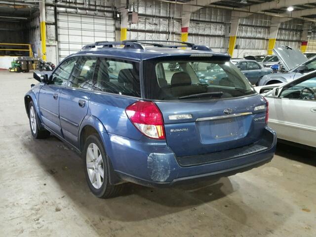 4S4BP61CX87333000 - 2008 SUBARU OUTBACK 2. BLUE photo 3