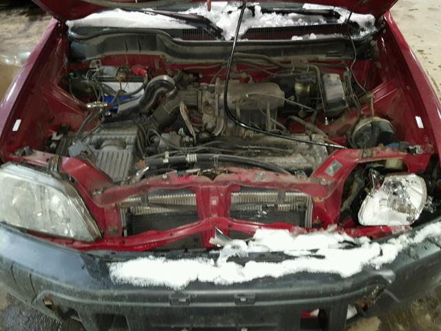 JHLRD1855VC019136 - 1997 HONDA CR-V RED photo 7