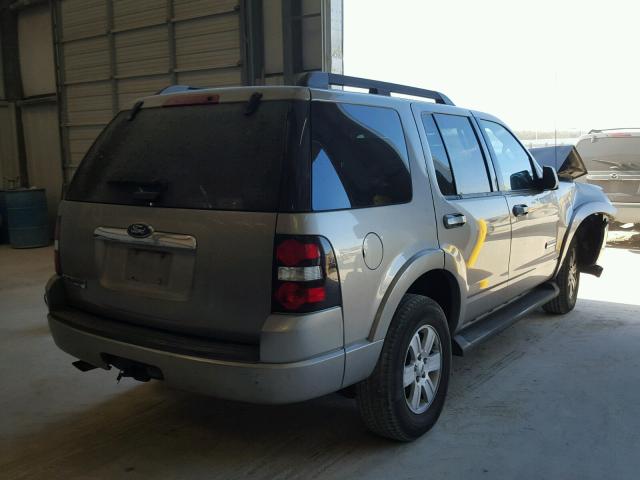 1FMEU63E98UA73615 - 2008 FORD EXPLORER X GRAY photo 4