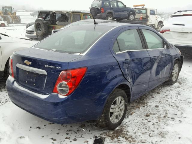 1G1JD5SH6D4224048 - 2013 CHEVROLET SONIC LT BLUE photo 4