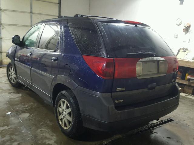 3G5DB03E63S574092 - 2003 BUICK RENDEZVOUS BLUE photo 3