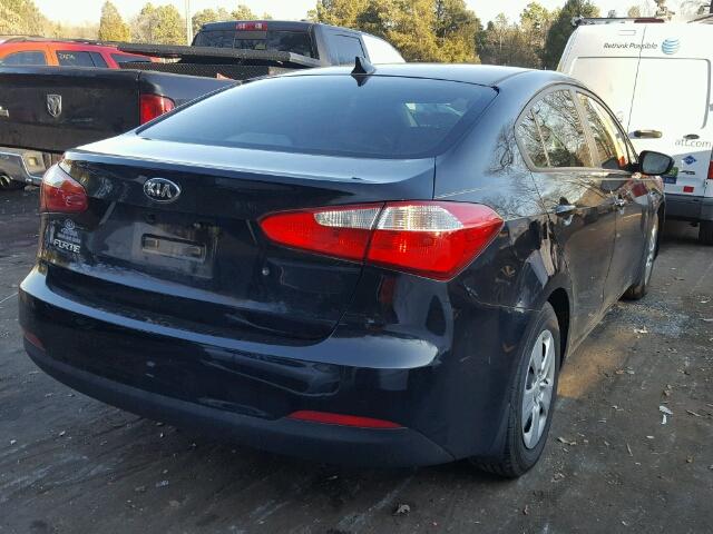 KNAFK4A66F5366648 - 2015 KIA FORTE LX GRAY photo 4