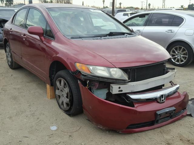 JHMFA16516S006045 - 2006 HONDA CIVIC LX BURGUNDY photo 1