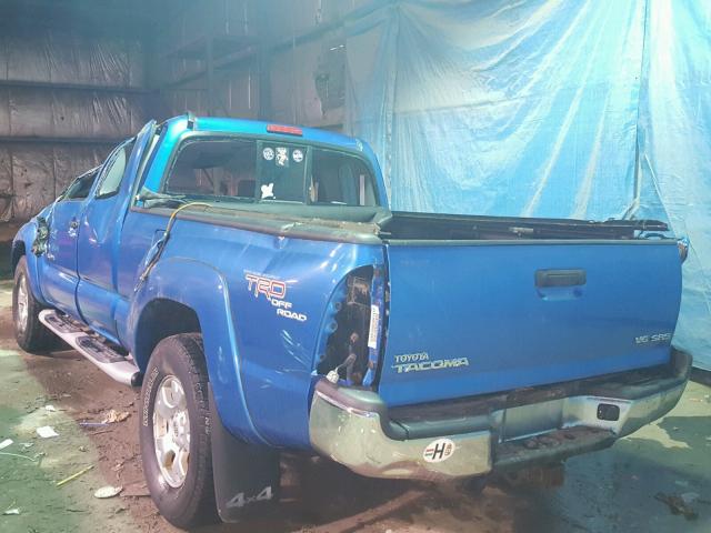 5TEUU42N78Z489174 - 2008 TOYOTA TACOMA ACC BLUE photo 3