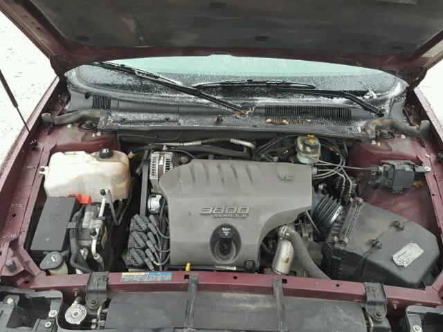 1G4HP52K05U231776 - 2005 BUICK LESABRE CU BURGUNDY photo 7