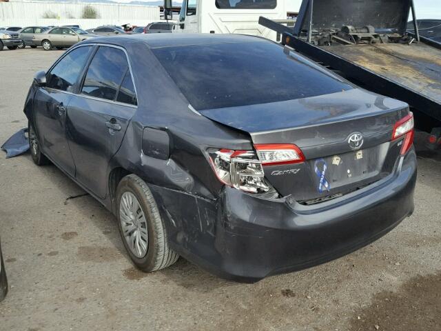 4T4BF1FK8DR290865 - 2013 TOYOTA CAMRY L CHARCOAL photo 3