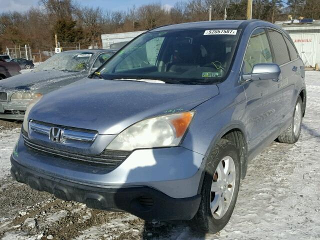 JHLRE48718C057063 - 2008 HONDA CR-V EXL BLUE photo 2