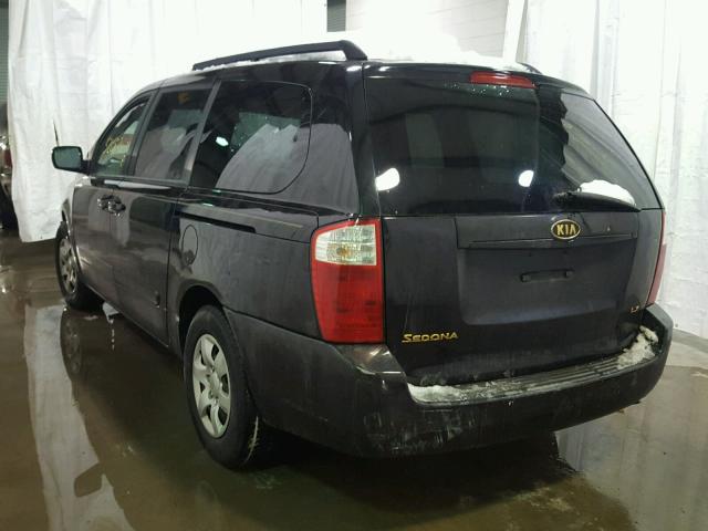 KNDMB233266050563 - 2006 KIA SEDONA EX BLACK photo 3