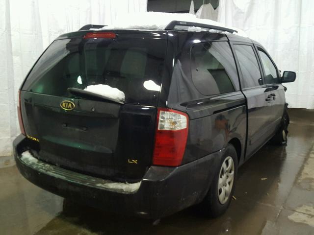 KNDMB233266050563 - 2006 KIA SEDONA EX BLACK photo 4