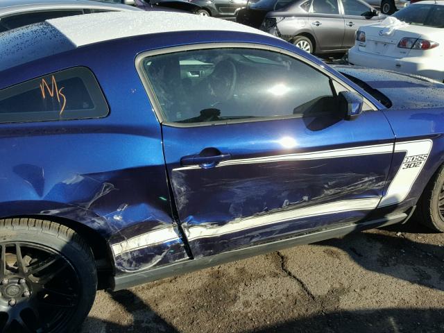 1ZVBP8CU3C5269874 - 2012 FORD MUSTANG BO BLUE photo 9