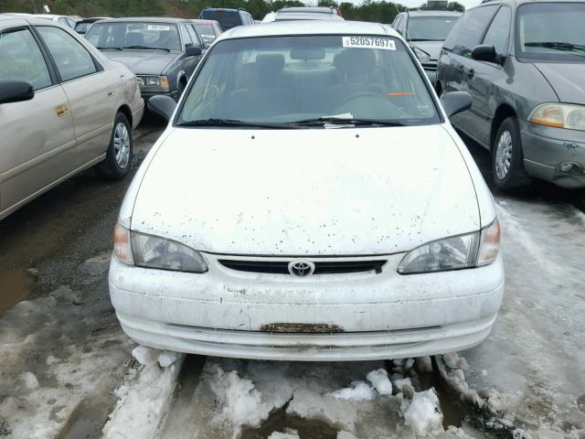 2T1BR12E7YC365998 - 2000 TOYOTA COROLLA VE WHITE photo 9