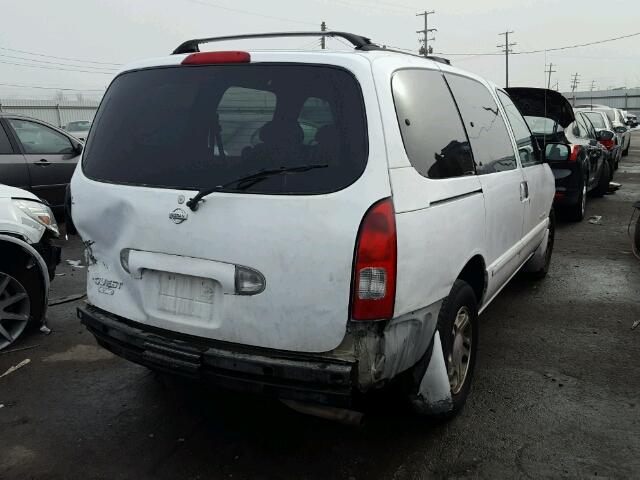 4N2XN11T9YD846580 - 2000 NISSAN QUEST SE WHITE photo 4