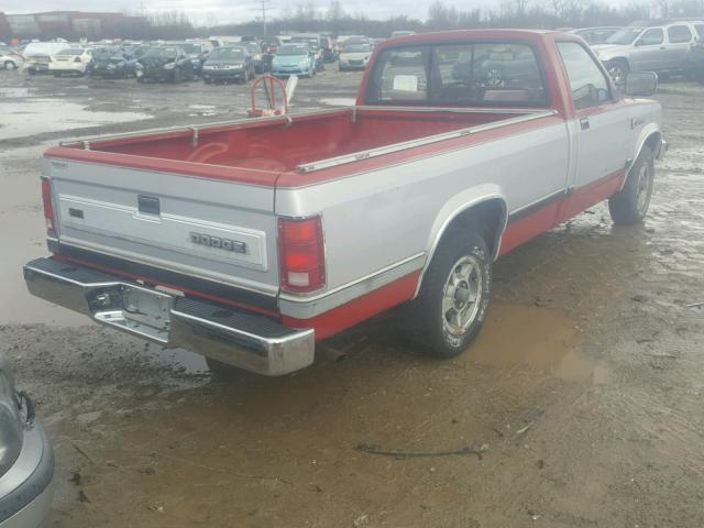 1B7GL26X6LS663653 - 1990 DODGE DAKOTA RED photo 4