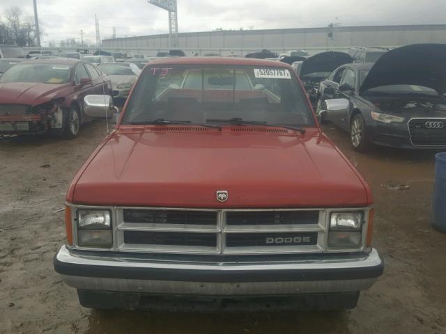 1B7GL26X6LS663653 - 1990 DODGE DAKOTA RED photo 9