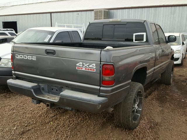 3B7HF13Z91G801640 - 2001 DODGE RAM 1500 GRAY photo 4