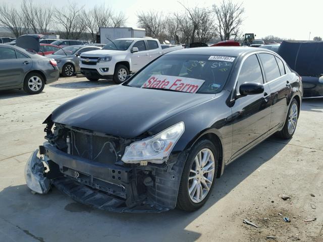 JNKBV61E78M208595 - 2008 INFINITI G35 BLACK photo 2