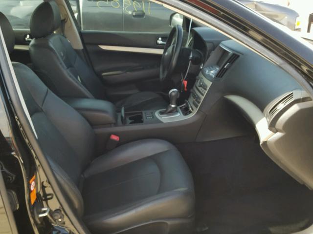 JNKBV61E78M208595 - 2008 INFINITI G35 BLACK photo 5