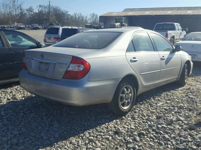 4T1BE32K14U328807 - 2004 TOYOTA CAMRY LE SILVER photo 4