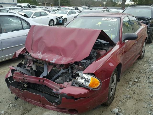 1G2NE52E55M160781 - 2005 PONTIAC GRAND AM S RED photo 2