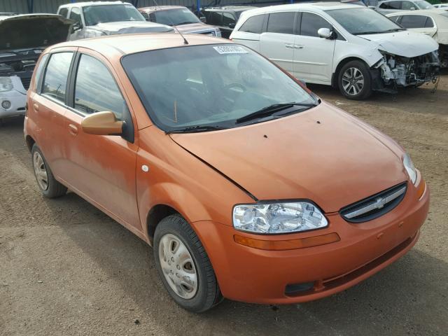KL1TD62605B503214 - 2005 CHEVROLET AVEO BASE ORANGE photo 1
