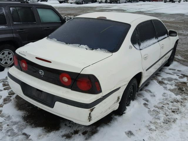 2G1WF52E959169048 - 2005 CHEVROLET IMPALA WHITE photo 4