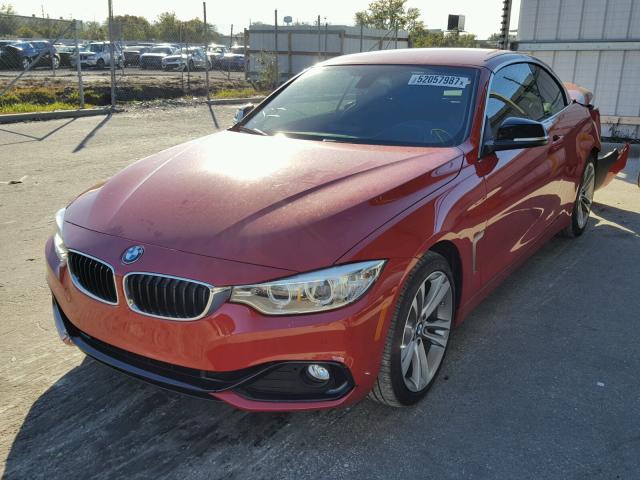 WBA3V5C5XF5A79028 - 2015 BMW 428 I RED photo 2