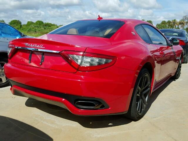 ZAM45VLA5H0188204 - 2017 MASERATI GRANTURISM RED photo 4