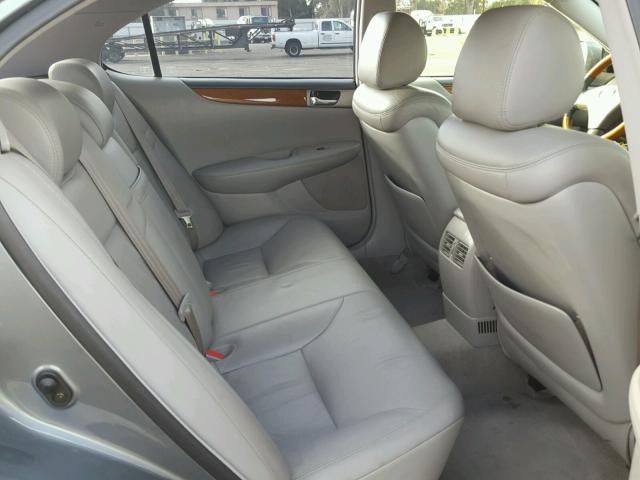 JTHBA30G355107802 - 2005 LEXUS ES 330 GRAY photo 6