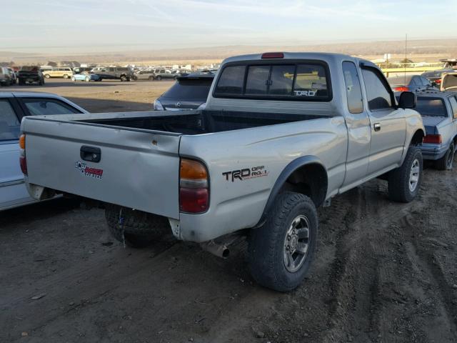 4TAWN72N9YZ639087 - 2000 TOYOTA TACOMA XTR SILVER photo 4