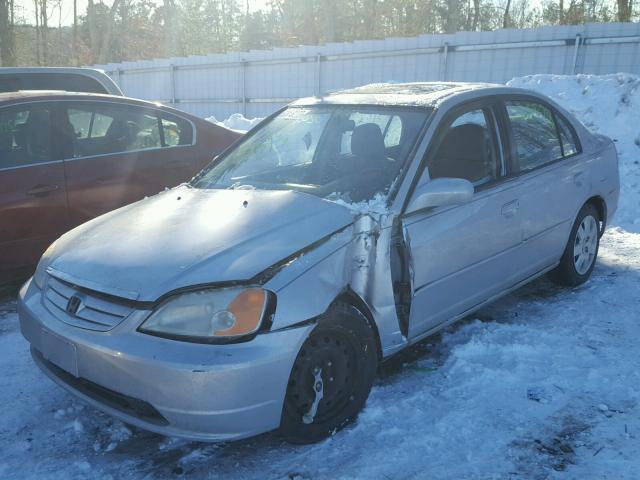 2HGES26711H594130 - 2001 HONDA CIVIC EX SILVER photo 2