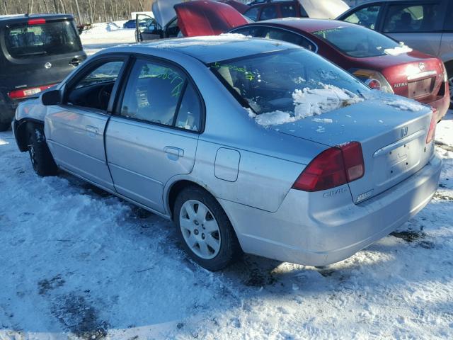 2HGES26711H594130 - 2001 HONDA CIVIC EX SILVER photo 3