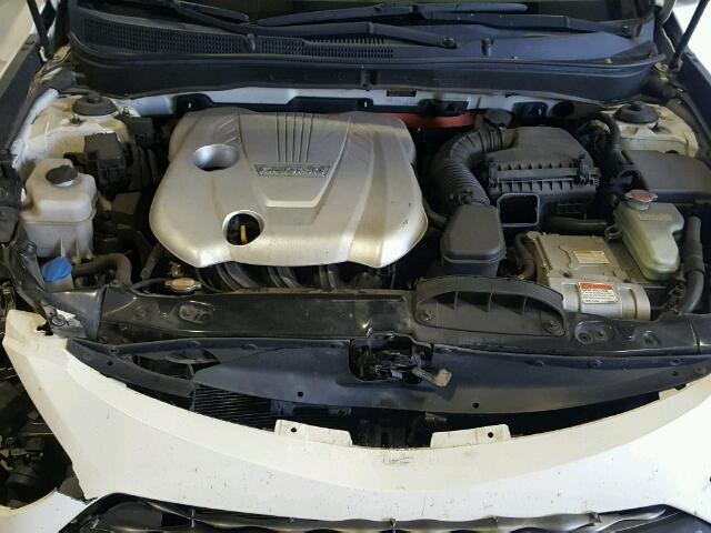 KMHEC4A46BA002270 - 2011 HYUNDAI SONATA HYB WHITE photo 7