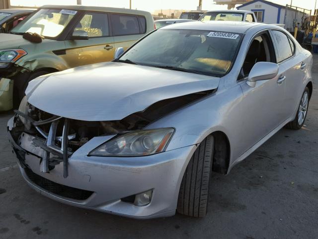 JTHCK262565000694 - 2006 LEXUS IS 250 SILVER photo 2