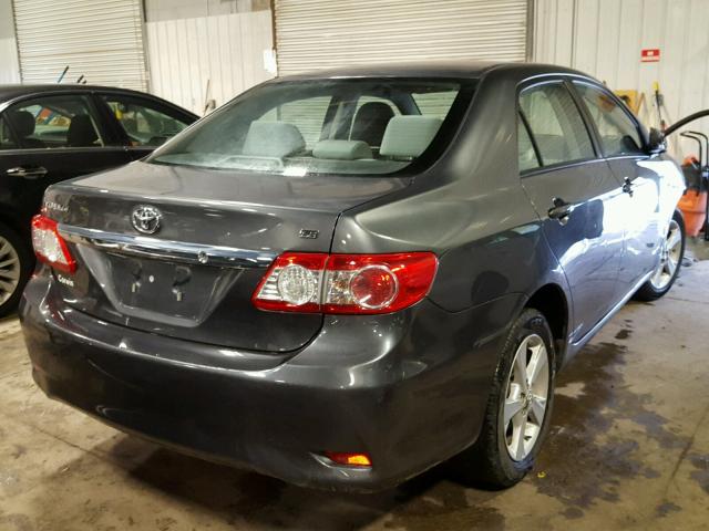 2T1BU4EE3BC645274 - 2011 TOYOTA COROLLA BA GRAY photo 4