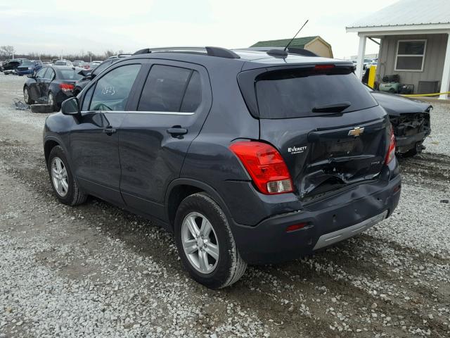 3GNCJLSB4GL250615 - 2016 CHEVROLET TRAX 1LT GRAY photo 3