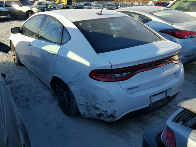 1C3CDFAA2GD533597 - 2016 DODGE DART SE WHITE photo 3