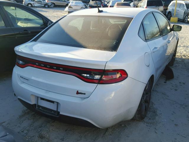 1C3CDFAA2GD533597 - 2016 DODGE DART SE WHITE photo 4