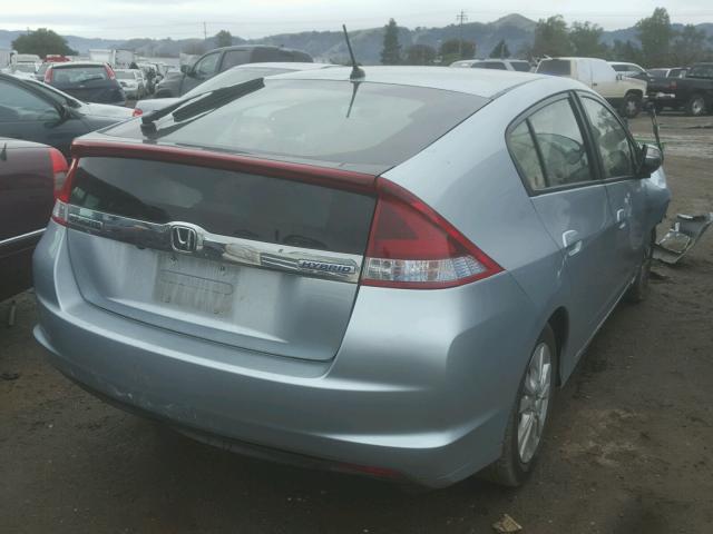 JHMZE2H72CS005701 - 2012 HONDA INSIGHT EX BLUE photo 4
